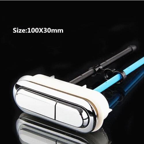 Rectangle Toilet dual Push Button,ABS plastic Toilet water tank cover switch push button,toilet double push button flush