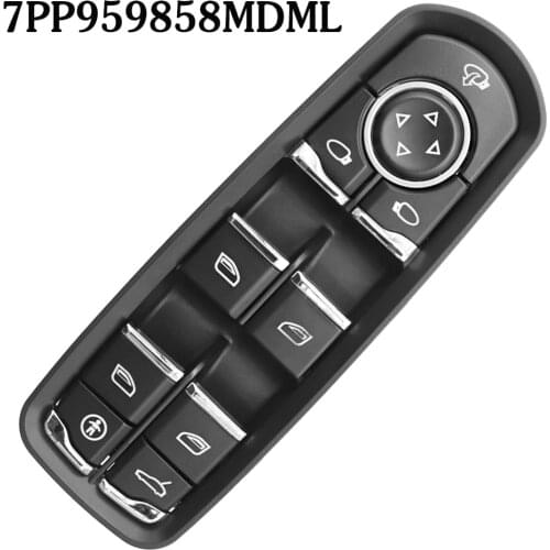 Front Door Driver Side Electric Power Window Switch with Child Lock for Porsche for Panamera 7PP959858MDML/RDML/HDML/KDML/AEDML