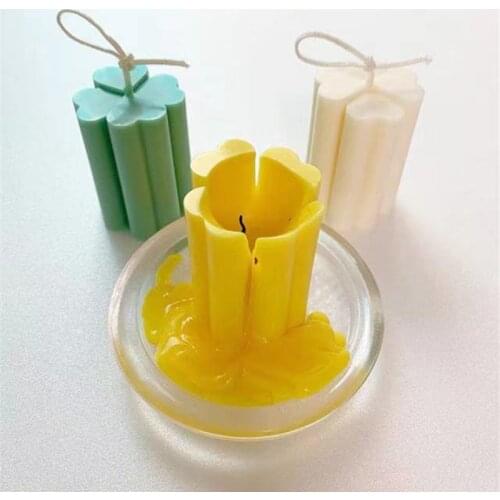 Plastic/PC Candle Mold Four-Leaf Clover Aromatherapy Candle Mold DIY Handmade Candle Mold Candle Making Jar Candle Making