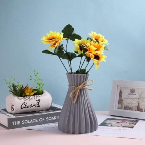 Plastic Vases Home Decoration Anti-ceramic Vases European Wedding Modern Decorations Rattan-like Unbreakable Creative Simplicity