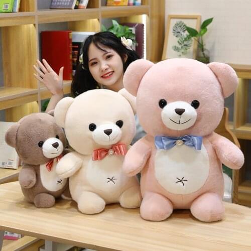 38cm Cute Plush Teddy Bear Stuffed Animals Lovely Bow Bear Plushie Toys for Children Girls Birthday Xmas Valentine Gift