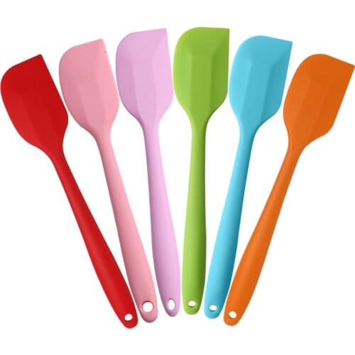 Useful Kitchen Silicone Cream Butter Cake Spatula Mixing Batter Scraper Brush Butter Mixer Cake Brushes Baking Tool Kitchenware