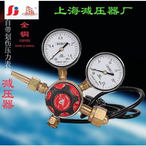Yqt-341 Carbon Dioxide Electrically Heated Pressure Reducer Voltage Regulator Dual Meter Head