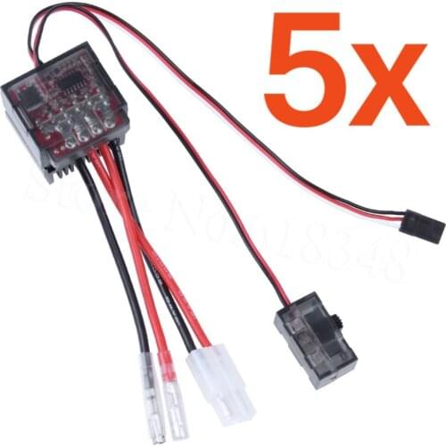 5pcs High Voltage 320A BRUSHED ESC Brush Speed Controller Reverse Brake RC HSP 1/10 1/8 Car Monster Truck Buggy Himoto Redcat