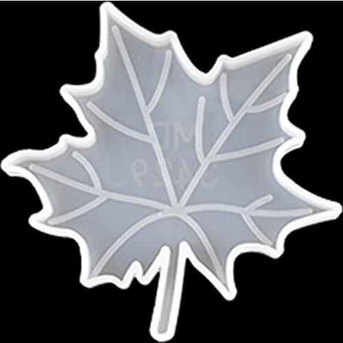 Leaves Coaster Silicone Resin Mold Tropical Maple Leaf Resin Casting Mold for Casting with Resin Concrete DIY Art Crafts