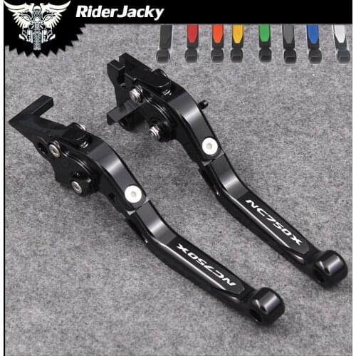 RiderJacky Folding Extendable Motorcycle Brakes Clutch Levers For Honda NC750 X/S NC750X NC 750X 2014-2015