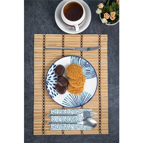 6 pcs Bamboo Lux Decorative Runner Service 30x40 Cm Stylish Modern