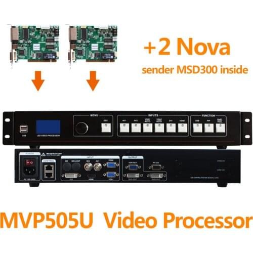 USB video processor with Novastar msd300 synchronous controller sending card use for P1.6 P2 P3 P4 P5 P6 P10 stage rental screen