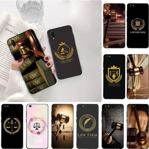 YJZFDYRM Law Student Lawyer Judge Soft Phone Cover For Vivo Y91c Y17 Y51 Y67 Y55 Y93 Y81S Y19 V17 vivos5