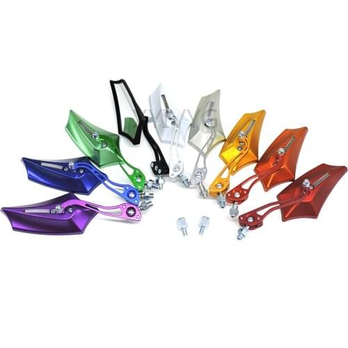 Electric Bicycle Rear View Mirror 10& 8 mm Clockwise Motorcycle Motorbike Modified Parts For Honda Harley 360 Rotatable Mirror