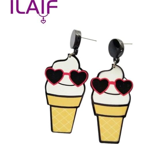 Harajuku Cartoon Fashion Earrings Female Acrylic Fruit Food Summer Watermelon Earrings Earrings Jewelry Gifts