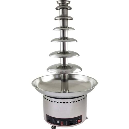 7 Tier 103cm Full Stainless steel Commercial Chocolate Fountain Fondue machine CF701 Chocolate waterfall machine Free shipping