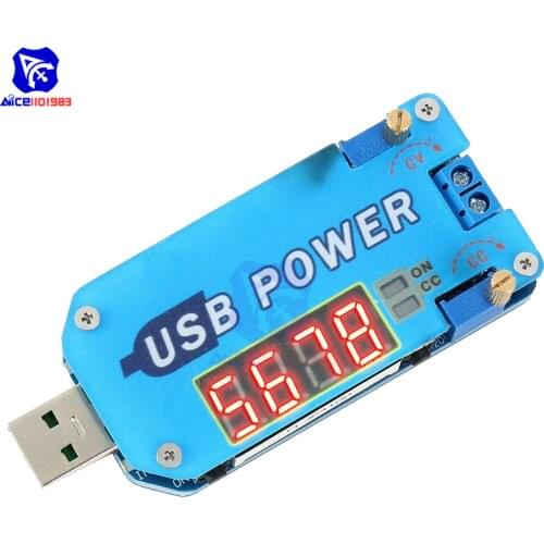15W Adjustable DC-DC CC CV USB 5V to 3.3V 9V 12V 24V 30V Step Up/Down Power Supply Boost Buck Converter Module with Shell Case