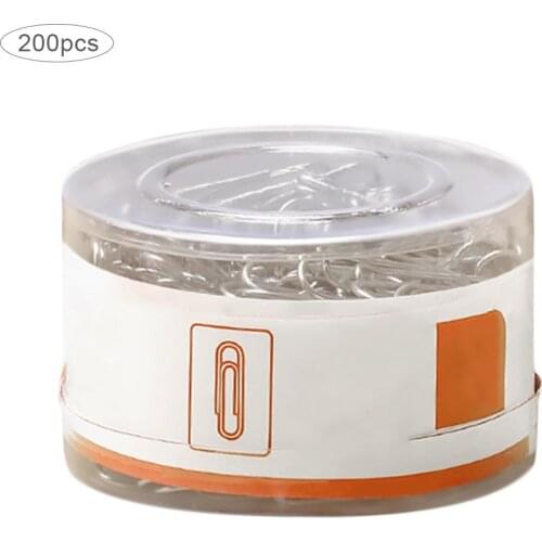 200pcs Paper Clips Silver Color Paper Clip Student Stationery Laege Metal Clip Office Learn Supplies 1.10in Decoration Binder