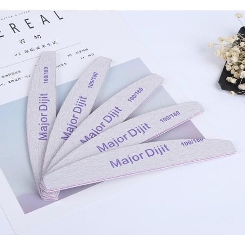 5pcs/lot Double Side Nail File Strong Thick Acrylic Nail Supplies Nails Products Manicure Tools Set