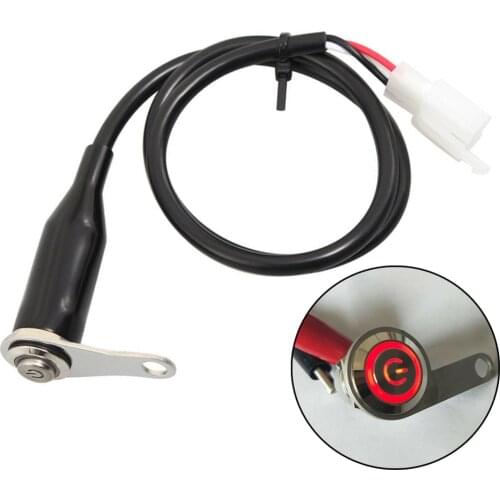 7mm LED Motorcycle Switch ON+OFF Handlebar Mount Push Button 12V Work Light Caferacer Motocross Accessories