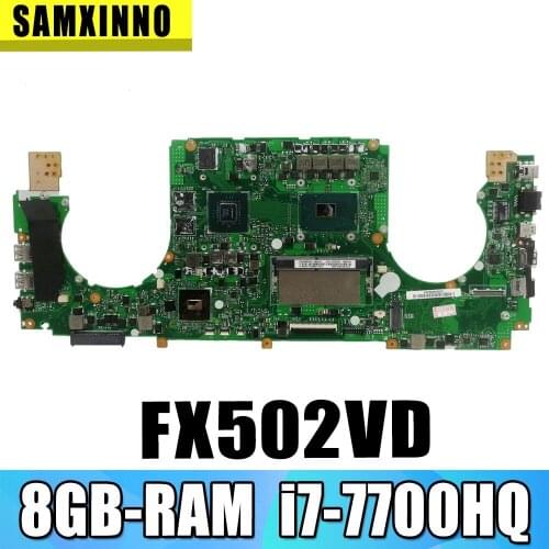 90NB0F00-R01400 Motherboard For Asus FX502VE FX502VD FX502V Laptop Motherboard Mainboard 8GB-RAM i7-7700HQ GTX1050 (V4G)