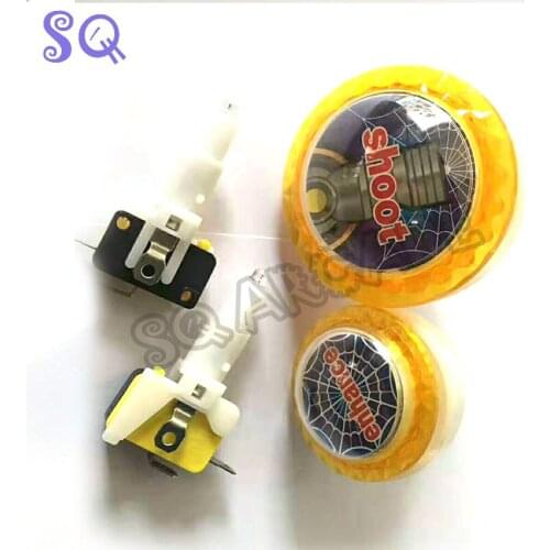 Casino solt machine 60mm 45mm arcade Push button switch Led Micro Switch Momentary 5V/12v Button Switch for Fish Hunter Game