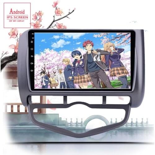 Android 10.0 2.5D Car DVD Player GPS Navigation Multimedia For Honda Fit Jazz City Car Radio 2004-2007 Multimedia System