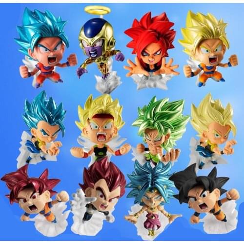 Bandai Genuine Gacha Dragon Ball Super Frieza Son Goku Burdock Vegeta IV Broli Action Figure Model Toys