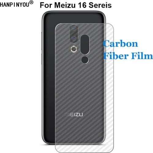 For Meizu 16 16th 16X 16Xs 16s 16T 3D Anti-fingerprint Carbon Fiber Back Skin Film Matte Sticker Screen Protector (Not Glass)