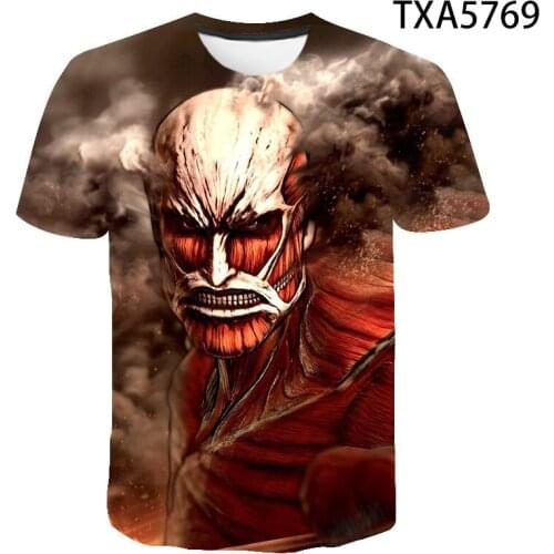 New Attack On Titan T Shirt Men Women Children 3D Printed Cool Casual Boy Girl Kids Summer Fashion Streetwear Short Sleeve Tops
