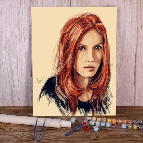 Doodles Painting By Numbers Set Oil Paints 50*70 Canvas Painting Decorative Paintings For Kids Handiwork For Wholesale