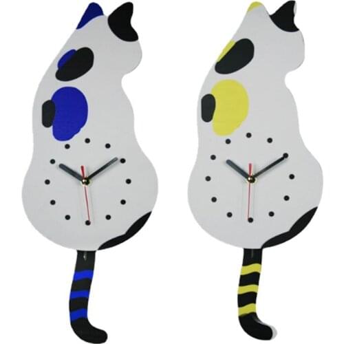 Creative Animation Clock Silent Mirror Wall watch Clock Modern Design Wall Clock Wall Clock Childrens room cartoon wall clock