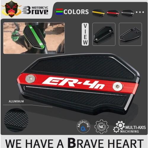 Front Brake Reservoir Cover For KAWASAKI ER4N 2011 2012 2013 Ninja 400 / R 11 - 2017 Motorcycle Accessories Fluid Oil Cap ER 4N