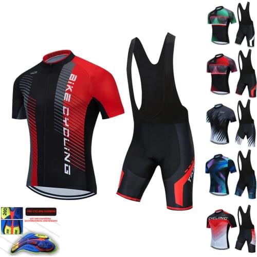 2020 Summer TELEYI Cycling Jersey Set Breathable MTB Bicycle Cycling Clothing Mountain Bike Wear Clothes Maillot Ropa Ciclismo