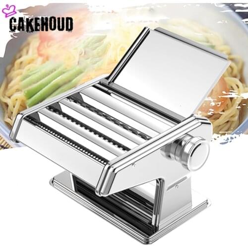 CAKEHOUD Pasta Machine Home Pasta Pressing Machine Stainless Steel Manual Noodle Machine Kitchen Tool Vegetable Pressing Machine