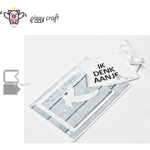 Piggy Craft metal cutting dies cut die mold Pull slide envelope tag Scrapbook paper craft knife mould blade punch stencils dies