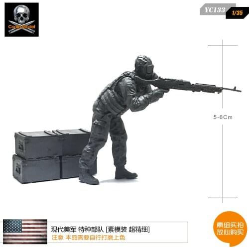 1/35 Resin Model Of Modern Us Special Force Soldiers Self-assembled YC133