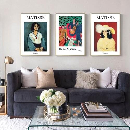 Henri Matisse Fashion Posters and Prints Abstract Portrait Wall Artwork Girl Canvas Painting Modular Pictures Nordic Home Decor
