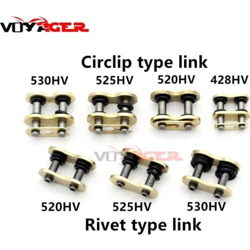 Motorcycle 428HV 520HV 525HV 530HV O-Ring chain lock chain connector/chain main chain connection buckle
