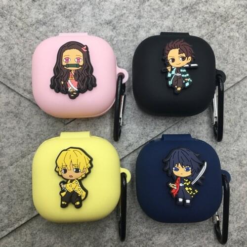 Cartoon Silicone Earphone Case For Samsung Galaxy Buds Live Wireless Earphone Cover With Hook For Samsung Galaxy Buds Live Pro