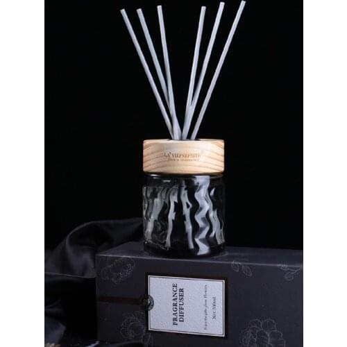 200ml Essential Oil Reed Diffuser Set Home Aromatherapy with Dry Flower Reed Stick Refill Incense Living Room Aromatic Fragrance