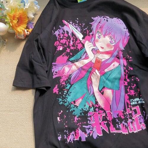 Oversized y2k Cartoon Kawaii Printed Short-sleeved Shirt Womens Summer T-Shirt Vintage Anime Streetwear Tops Female T-shirts