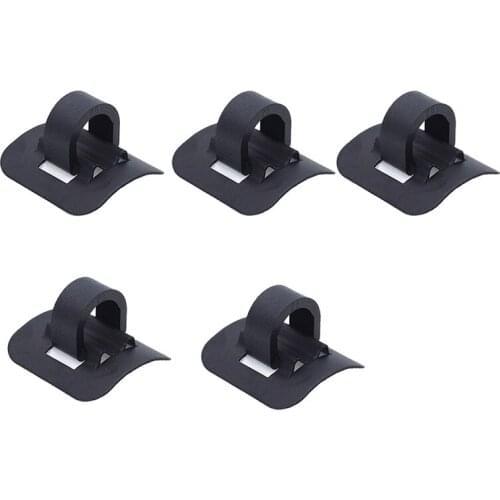 New 5Pcs Bicycle Cables Housing Bike Oil Tube Fixed Clips C Shape Shift Brake Guide Cable Tube Fixed Clamp Frame Buckle