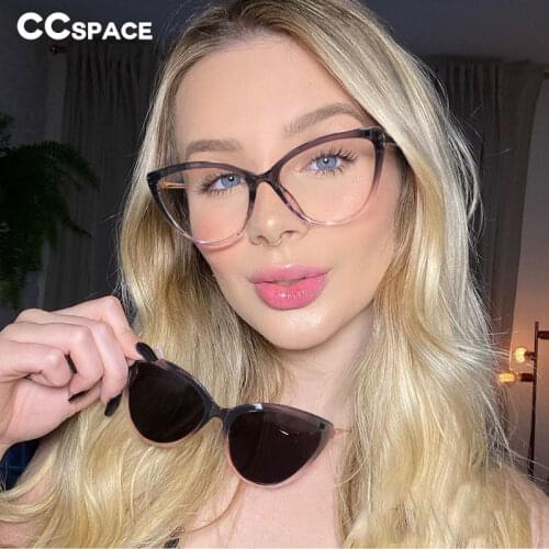 48312 Plastic Titanium Anti Blue Light Glasses Frames Polarized Flip-on Sunglasses Men Women TR90 Fashion Computer Eyeglasses