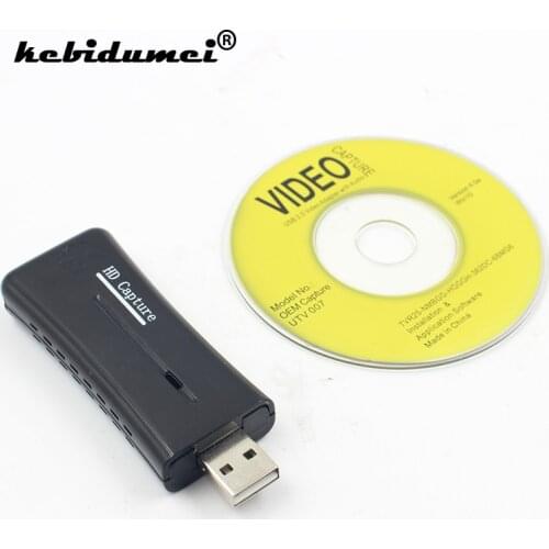 Kebidumei Original HD 1 Way HDMI-compatible 1080P Video Capture Card mini USB 2.0 Port Video Capture Card for Windows XP/Vista