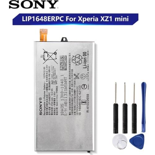Original Replacement Sony Battery For SONY XZ1 mini LIP1648ERPC Genuine Phone Battery 2700mAh