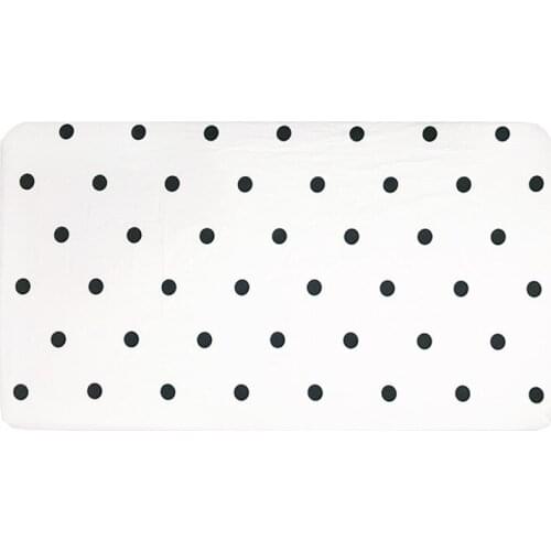 Newborn Baby Fitted Crib Sheets Cartoon Cute Dots on white Print Bed Sheet Baby Bed Mattress Covers for Unisex Baby Boys Girls