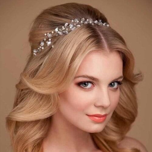 GETNOIVAS Tiaras Headband Hair Jewelry Wedding Bridal Hair Accessories Handmade Women Headpiece Pageant Hair Ornaments SL