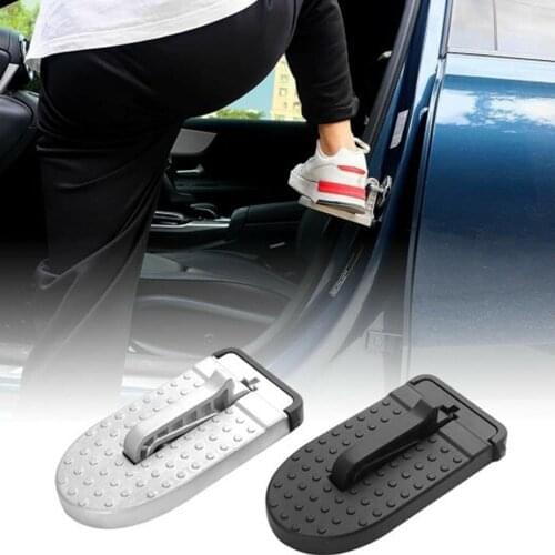 Auxiliary Foot Pedal Multifunction Foldable Car Roof Rack Step Car Door Step Universal Hook Aluminium Alloy Car Accessories 1PC