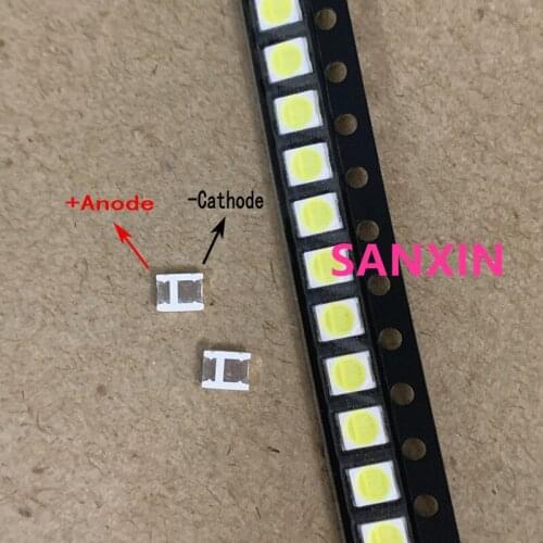 100pcs FOR maintenance Konka Changhong Amoi LCD TV backlight LED strip lights with the East Bay 2835 SMD LED beads 1W 6V 3528