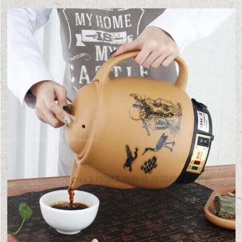 220V/450W Chinese Medicine Pot Automatic Ceramic Intelligent Heat Preservation Slow Boiling Pot Household Health Pot Two Gears