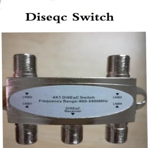4x1 DiSEqC Switch satellite antenna flat LNB Switch for TV Receiver with high quality Singal Digital Satellite TV 10pcs/lot