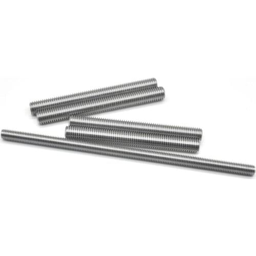 5PCS M3/4/5/6/8/10/12*150/250MM 304 Stainless Steel Full Threaded Rods Bar Bolts