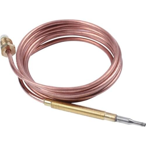 Promotion! 1500Mm Gas Stove Universal Thermocouple Kit M6X0.75 with Overflow Nut (Five) Replacement Thermocouple